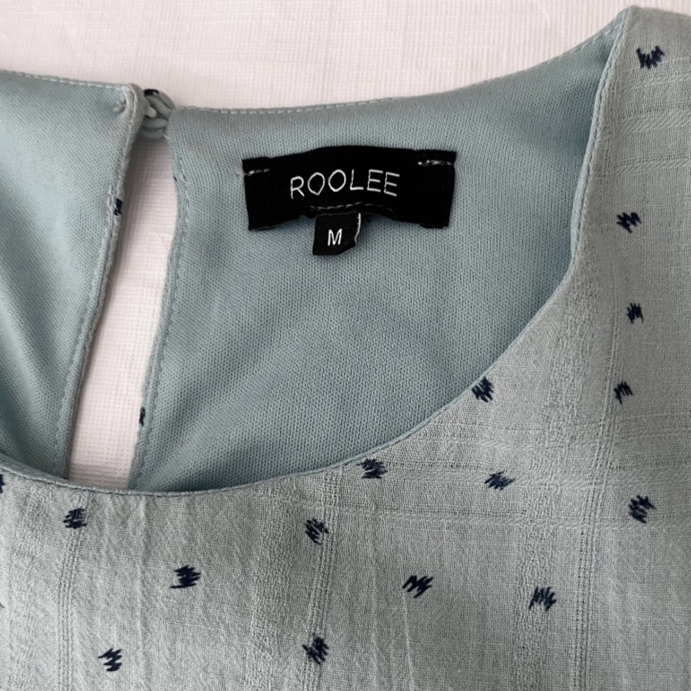 Roolee Light Blue Polka Dot Dress - Picture 2 of 6